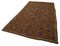 Brauner orientalischer Handgeknüpfter Vintage Kilim Teppich aus Wolle 3