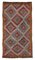 Multicolor Oriental Hand Knotted Wool Vintage Kilim Carpet, Image 1