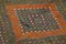 Brown Turkish Hand Knotted Wool Vintage Kilim Carpet 5