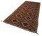 Mehrfarbiger Orientalischer Handgeknüpfter Vintage Kilim Teppich aus Wolle 3