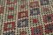 Brown Anatolian Hand Knotted Wool Vintage Kilim Carpet 5