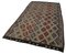 Brown Anatolian Hand Knotted Wool Vintage Kilim Carpet, Image 3