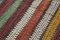 Tapis Kilim Vintage Multicolore Anatolien Fait à la Main en Laine 5