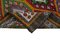 Mehrfarbiger Anatolischer Handgeknüpfter Vintage Kilim Teppich aus Wolle 6