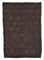 Brauner Anatolischer Handgeknüpfter Vintage Kilim Teppich aus Wolle 1