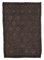 Tapis Kilim Vintage Anatolien Fait Main Laine Marron 1