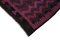 Purple Oriental Handmade Wool Vintage Kilim Carpet 4
