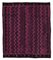Purple Oriental Handmade Wool Vintage Kilim Carpet 1