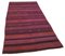Red Oriental Hand Knotted Wool Vintage Kilim Carpet 2