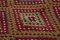 Mehrfarbiger Anatolischer Handgeknüpfter Vintage Kilim Teppich aus Wolle 5