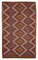 Tapis Kilim Vintage Multicolore Anatolien Fait à la Main en Laine 1