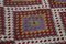 Alfombra Kilim Oriental oriental de lana multicolor hecha a mano, Imagen 5