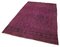 Handgefertigter rosa anatolischer Vintage Kilim Teppich aus Wolle 3