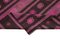 Handgefertigter rosa anatolischer Vintage Kilim Teppich aus Wolle 6