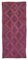 Handgefertigter rosa anatolischer Vintage Kilim Teppich aus Wolle 1