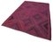 Tapis Kilim Vintage Tissu Kilim Anatolien Rose Fait Main 3