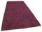 Handgefertigter rosa anatolischer Vintage Kilim Teppich aus Wolle 2