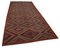 Mehrfarbiger Orientalischer Handgeknüpfter Vintage Kilim Teppich aus Wolle 2