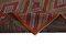 Alfombra Kilim Oriental oriental de lana multicolor tejida a mano, Imagen 6
