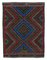 Multicolor Oriental Handmade Wool Vintage Kilim Carpet 1
