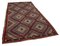 Multicolor Anatolian Hand Knotted Wool Vintage Kilim Carpet 2