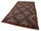 Mehrfarbiger Anatolischer Handgeknüpfter Vintage Kilim Teppich aus Wolle 3