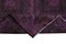 Purple Turkish Hand Knotted Wool Vintage Kilim Carpet 6