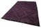 Purple Turkish Hand Knotted Wool Vintage Kilim Carpet 3