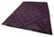 Tapis Kilim Vintage Violet en Laine Fait Main, Turquie 3