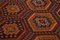 Orange Oriental Handmade Wool Vintage Kilim Carpet 5