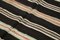 Schwarzer Handgeknüpfter Traditioneller Vintage Vintage Kilim Teppich aus Wolle 5