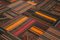 Orientalischer Handgeknüpfter Handgeknüpfter Vintage Kelim Teppich aus Indigener Wolle 5