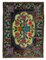Schwarzer Handgeknüpfter Rumänischer Vintage Vintage Kilim Teppich 1