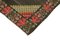 Vintage Brown Oriental Hand Knotted Wool Kilim Rug, Image 6