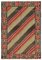 Vintage Brown Oriental Hand Knotted Wool Kilim Rug, Image 1