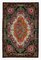 Black Bessarabian Handmade Tribal Vintage Kilim Carpet, Image 1