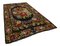 Black Romanian Handwoven Tribal Vintage Kilim Carpet 3