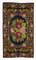 Black Romanian Handwoven Tribal Vintage Kilim Carpet 1