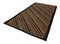 Schwarzer Bessarabian Handgeknüpfter Tribal Vintage Kilim Teppich 2