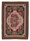 Black Bessarabian Handmade Tribal Vintage Kilim Carpet 1
