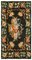 Black Oriental Hand Knotted Wool Vintage Kilim Carpet 1
