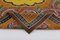 Yellow Tapestry Hand Knotted Wool Vintage Kilim Carpet 5
