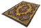 Brown Floral Handmade Tribal Vintage Kilim Carpet 2