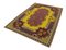 Red Bessarabian Handmade Tribal Vintage Kilim Carpet 2