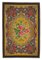 Gelber Orientalischer Handgeknüpfter Vintage Kilim Teppich aus Wolle 1