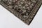 Black Floral Handmade Vintage Runner Kilim Carpet, Image 4
