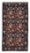 Black Oriental Hand Knotted Vintage Runner Kilim Carpet, Image 1