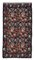 Handgeknüpfter schwarzer orientalischer Vintage Teppich aus Kilim 1