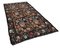 Black Oriental Hand Knotted Vintage Runner Kilim Carpet 3