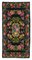 Black Tapestry Hand Knotted Vintage Runner Kilim Carpet 1